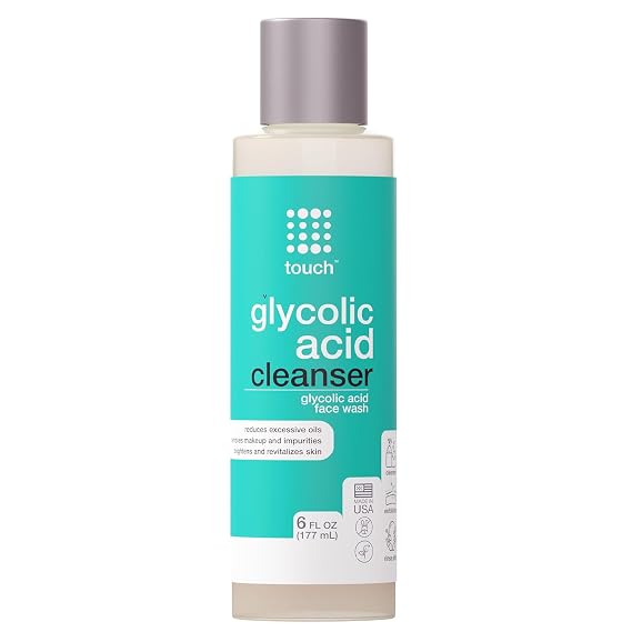 10% Glycolic Acid Face Wash - Exfoliating, Non Drying & Foaming AHA Cleanser - Anti-Aging, Skin Tone & Texture, Wrinkles, Pores, Blackheads - Sulfate Free, Oil Free, Low PH - 6 oz.