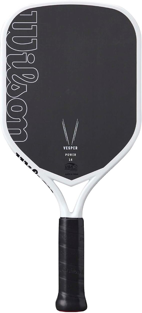 Wilson Vesper Power 14 Pickleball Paddle, Dynamic Design, Extended Grip, Hybrid Surface, Engineered Build, Open-Frame Style, Size:
