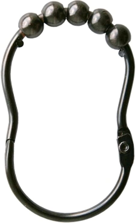 Maytex Glide Shower Curtain Rings, Oil Rubbed Bronze