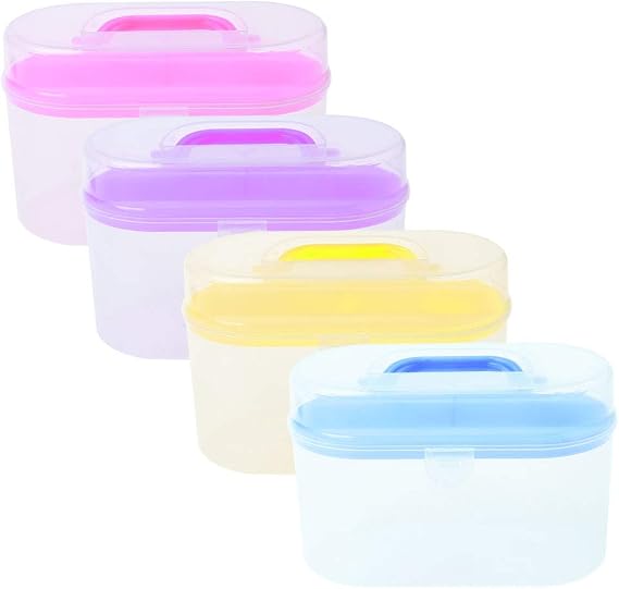 Tebatu Sewing Kit Storage Box, Needle Thread Scissor Organizer
