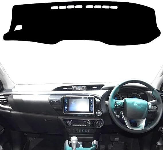 Car Dashboard Cover Anti-Scratch Dash Cover Interior Dash Covers - for Toyota Hilux SR5 4x4 REVO Hi-Rider AN120 AN130 2016-2021