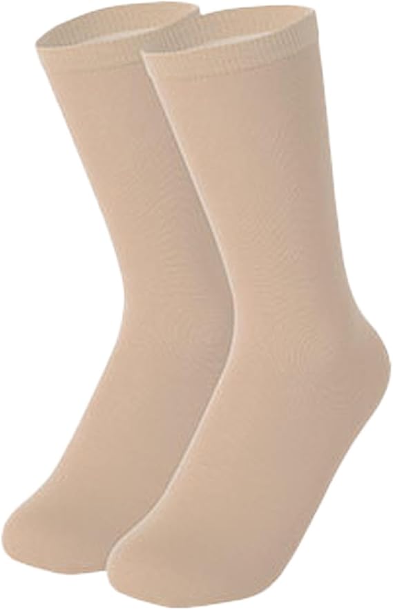 Perfeclan Ice Skating Socks Figure Skating Socks for Ice Skate Socks Dance Breathable Elastic Cotton Knee High Tights for Women Ladies Girls Workers Athletes