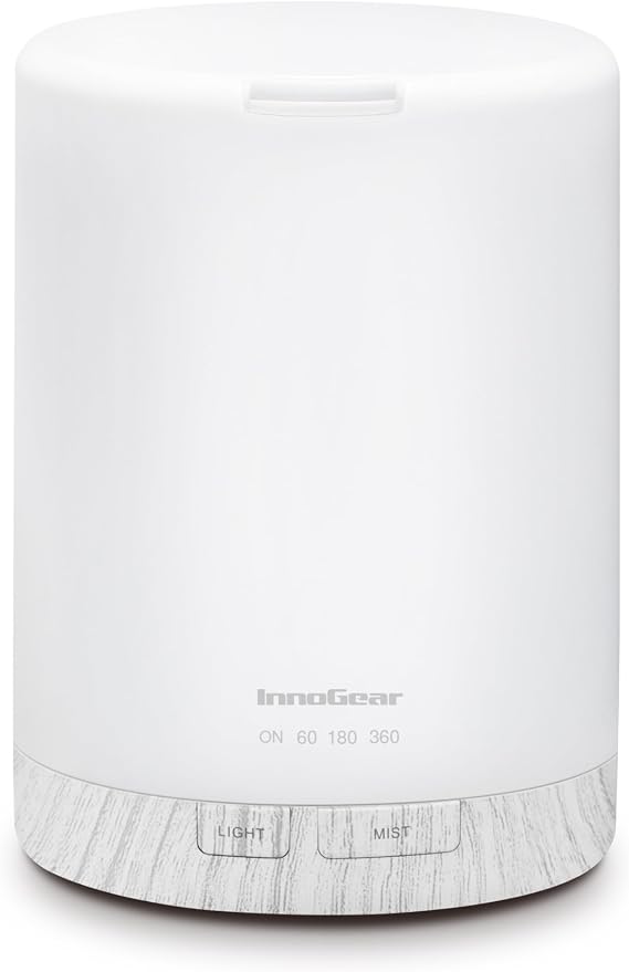 InnoGear 300ml Essential Oil Diffuser for Home Scent Humidifier, White