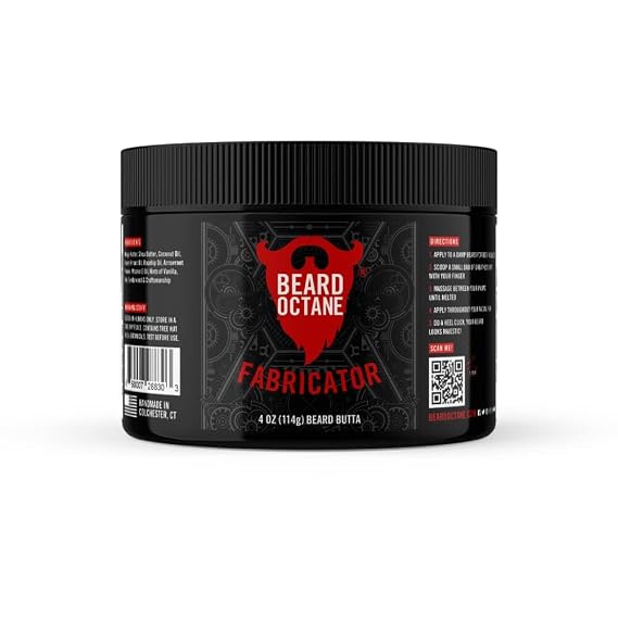 Beard Octane Beard Butter for Men Barbershop (Barbershop Cologne) Softens & Conditions Beards With Shea 4oz