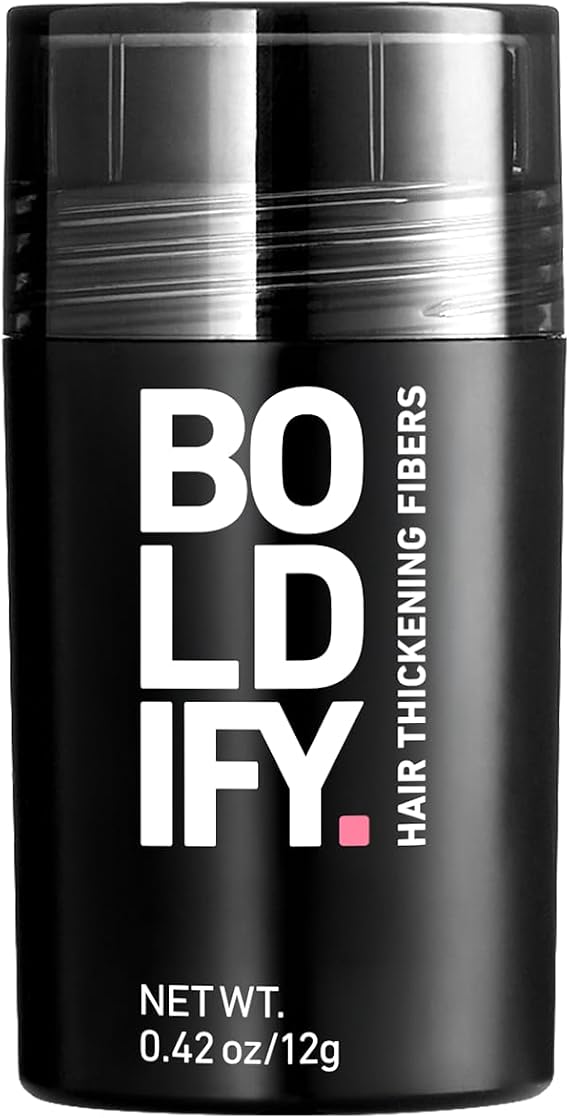 BOLDIFY Hair Fibres for Thinning Hair, for Women & Men, Black 12g