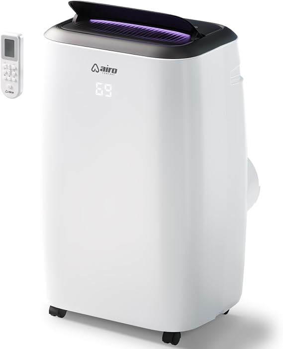 AIRO Portable Air Conditioners 14000 BTU, AC Unit Floor Standing with Remote Control & DYI Installation Kit, New 2025 model