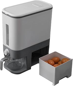 Rice Dispenser, 26.5 Lbs Rice Storage Container Bin with Measuring Cup, Food Dispenser Kitchen Organization for Rice, Beans, Grains, Small Dry Food