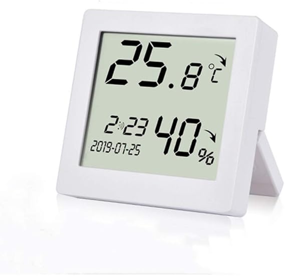 Electronic Bathroom Thermometer Multi-Function Time Display Alarm Function LCD Display Trend Display High Strength Durable and Wearable