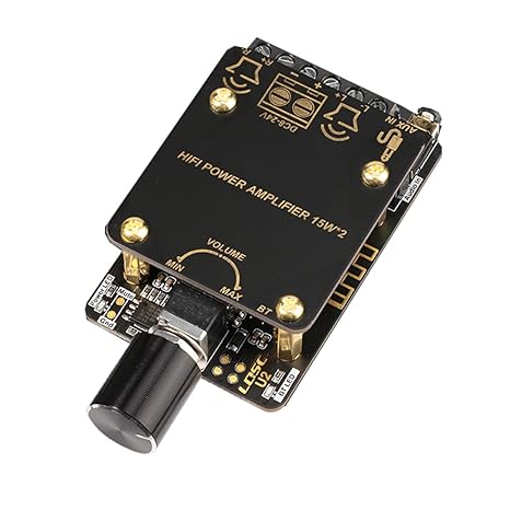 DollaTek PAM8620 Bluetooth 5.0 Audio Amplifier Board Stereo Channel High Power 15W*2 Amplificador