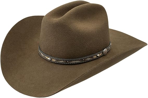 Stetson Unisex Whitmore 4X Buffalo Wool Felt Cowboy Hat Brown 6 7/8