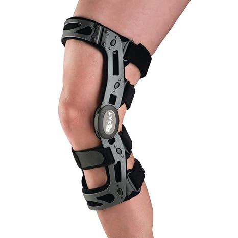 Rolyan 71270 ACL Open Knee Brace for ACL Reconstructions, Right, XX-Large, Ligament Damage, and Knee Pain Reduction