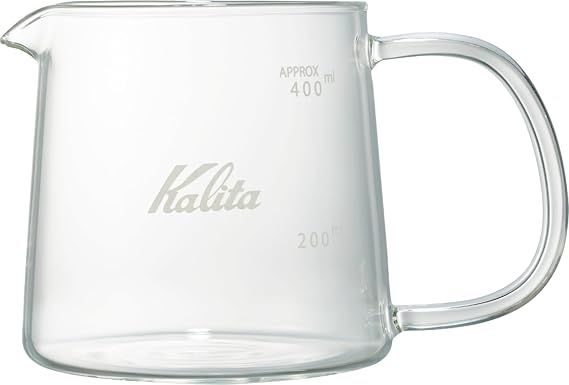 Kalita Jug400#31276 Coffee Server, Heat Resistant Glass, 13.5 fl oz (400 ml), Microwave Safe, Coffee Beaker, Cafe, Stylish