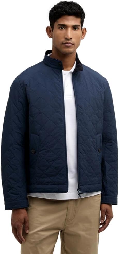 Barbour Men's Tyneside Quilted Jacket, Navy