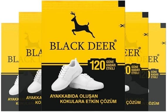 Black Deer Ayakkabı Koku Giderici Toz Ayak Bakım Koku Önleyici 5 Adet