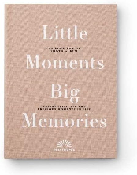 Printworks | Little Moments Big Memories Photo Album Scrapbook | Coffee Table Decor | Small Albums | Scrap Books for Adults