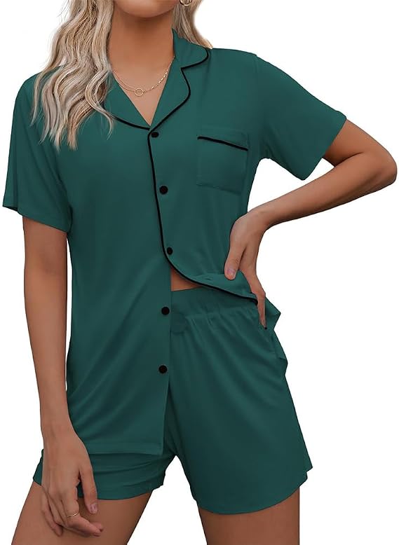 Lounge Sets Womens 2 Piece Outfit Summer Sweatpants Loungewear Pajama Set Short Sleeve Pullover Pants Sleepwear