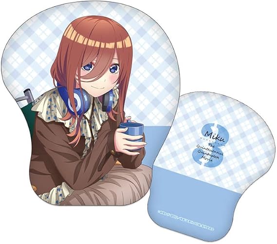 The Movie "The Quintessential Quintuplets" Illustrated Muyamochi Cushion Miku Nakano Camp Ver.