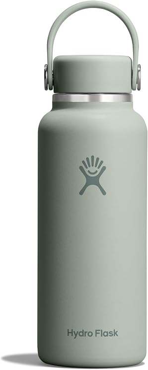 Hydro Flask Micro Bottle - Insulated Mini Leak Proof Flask for Purse or Pocket in 13.5 Oz Agave Green
