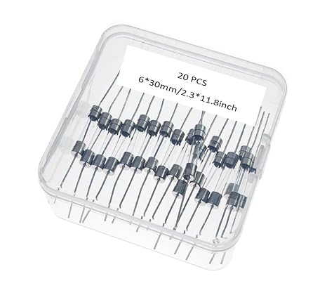 1.6A, T1.6A, 1.6A250V Fuse, T1.6A250V Fuse, 1.6A Fuse, T1.6A Fuse, 1.6AL Fuse, 1.6AL Fuses, 1.6AL250VP, 1.6A 250V, Fuse 1.6AL, Fuses 1.6AL, Slow-Blow Glass Lead Fuse 6 * 30MM Vigor_Source 20 pcs