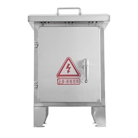 Outdoor Electrical Box Weatherproof Junction Box,Stainless Steel Distribution Protection Box Electrical Project Box, Control Box Waterproof Electrical Enclosure with Lock & Mounting Plate