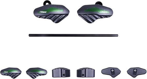 T-Rex Racing No Cut Frame Sliders w/aluminum inserts Compatible with Kawasaki Z400 / Z500 - Green