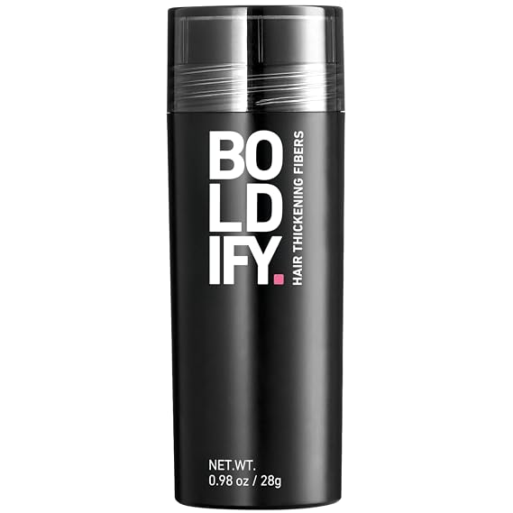 BOLDIFY Hair Fibers for Thinning Hair, for Women & Men, Dark Blonde 28g | Instantly Fills Thinning & Fine Hair for a Fuller, Thicker Look - Thin Spot Cover Up - Hair Building Fibers & Hair Powder