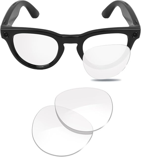Precise-Fit Replacement Lenses for Ray-Ban Meta RW4006,RW4008,RW4012 Smart Glasses