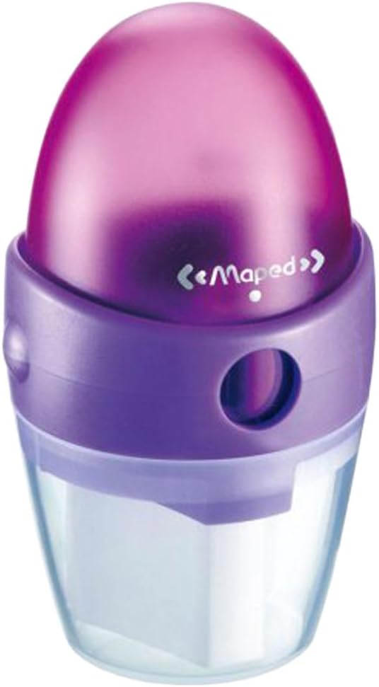 Maped Astro 2 in 1 Sharpener/Eraser, Assorted Colors (048010US)