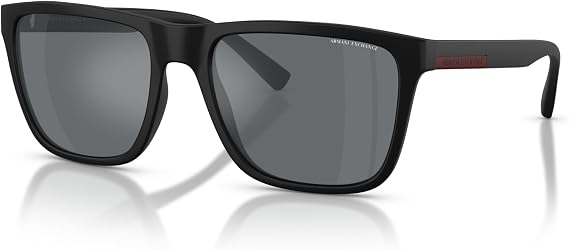 Armani Exchange AX4080S Square Sunglasses for Men + BUNDLE with Accessory Eyewear Kit