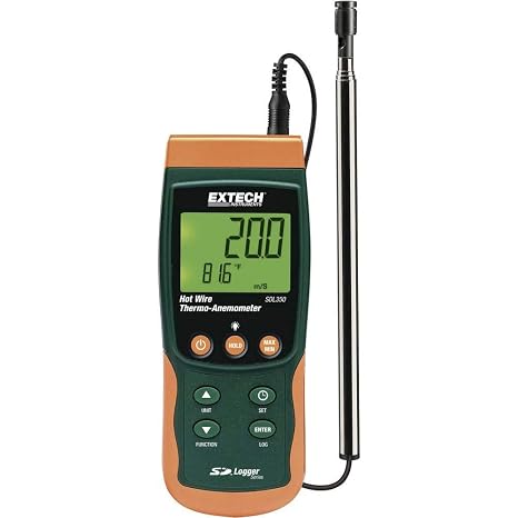 Extech SDL350 Hot Wire Thermo-Anemometer and Datalogger