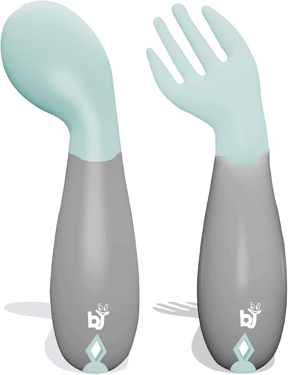 Babyjem Açılı Mama Kaşık Çatal Takımı Yeşil