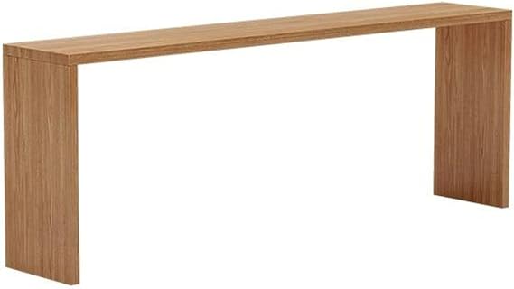 Solid Wood Bar High Top Table Narrow Rectangular Pub Height Table for Restaurant Cafe Home Kitchen(100cm/39.4in)