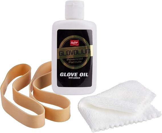 Rawlings | Game Ready Glove Break-in Kit | Baseball/Softball | Includes Break-in Formula, Applicator Cloth, Rubber Band