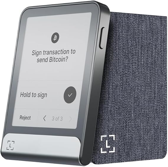 Ledger Flex - crypto touchscreen signer - securely manage all your digital assets and identity via the Ledger Wallet app (Graphite + Folio)
