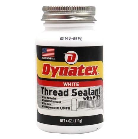 Dynatex Thread Sealant with PTFE 4 oz Bottle (1 Pack)