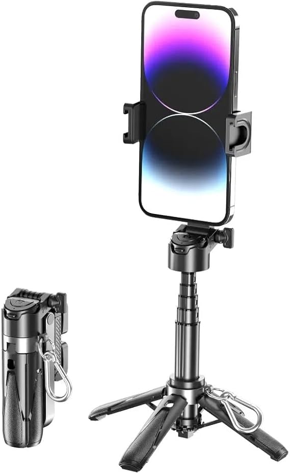 P15 Mini Selfie Çubuğu Tripod Bluetooth Uzaktan Kumandalı 360' Dönebilen Çok Amaçlı Tripod