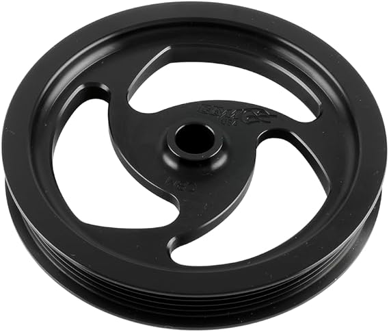Black Anodized | 6 Rib | .750 Shaft | Billet Ls Power Steering Pulley Camaro/gto