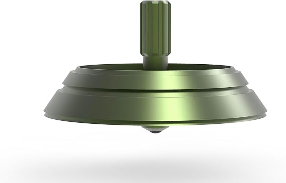 Los Alamos - Metal Spinning Top - Inspired by The 1948 Los Alamos, NM UFO Incident (Green Aluminum)