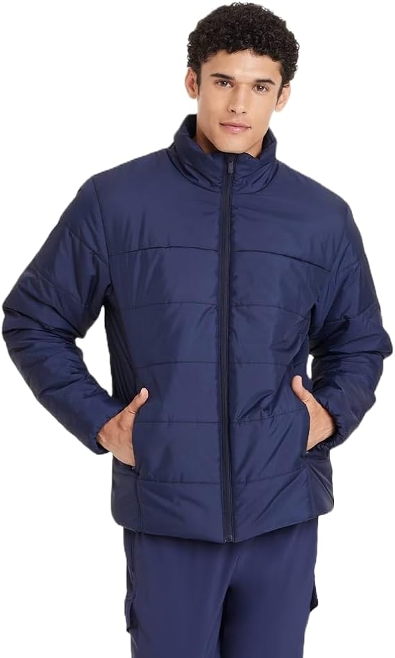 All in Motion Men's Mid Weight Puffer Jacket with 3M Thinsulate -