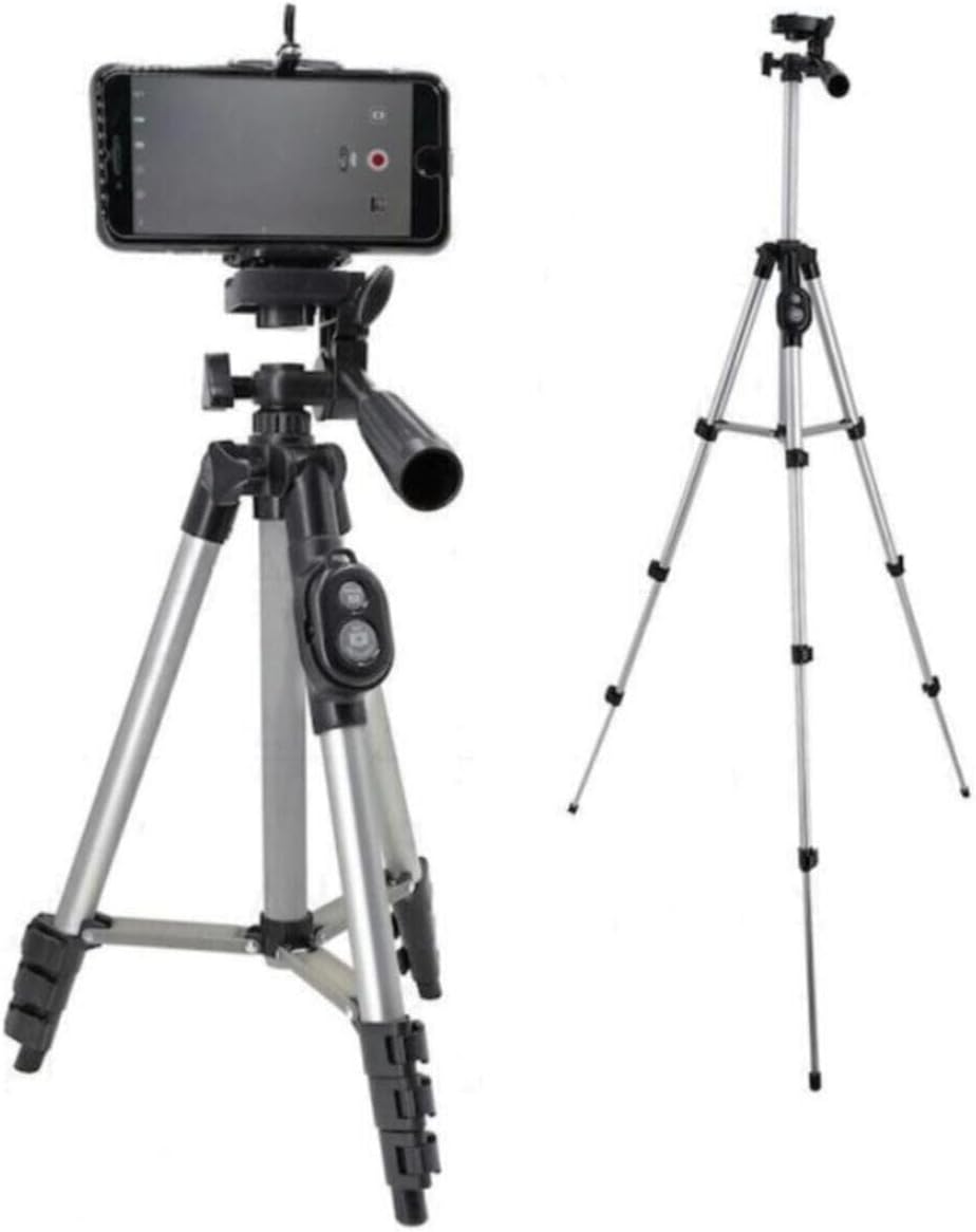 Teknosepetim Professional Photo Video Shooting Bluetooth Controlled 106 Cm Tripot Phone Holder Metal