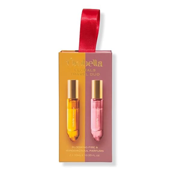 Orebella Florals Travel Duo Gift Set, Blooming Fire and Window2Soul Fragrances 0.33 oz Travel Spray