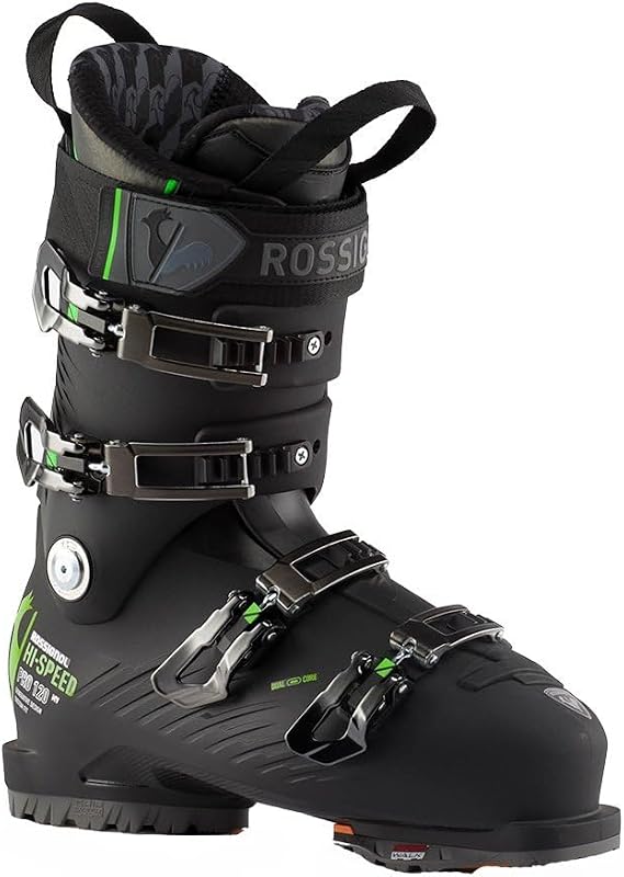 Rossignol Hi-Speed Pro 120 MV GW Mens Ski Boots Black Green 11.5 (29.5)
