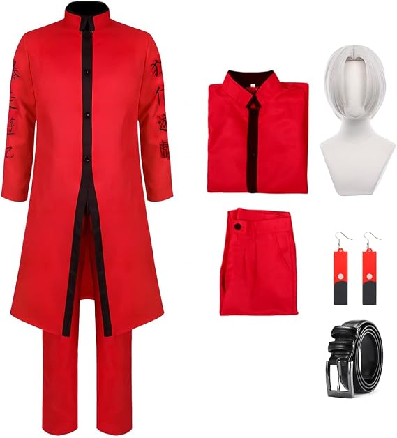 Juejuezi Embroidery Tokyo Cosplay Kurokawa Izana Jacket Rindou Haitani Cosplay Costume Halloween Party Trench Coat
