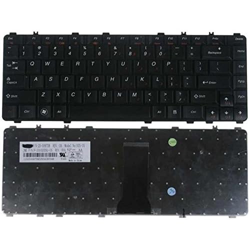New Laptop Keyboard Replacement for IBM Lenovo Ideapad Y460 Y460AT Y560 Y560A Y560AT B460 Series PN:25-009758, N3S-US, V-101020DS1-US US Layout Black Color
