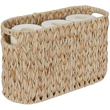 Toilet Paper Storage, Waterproof & Freestanding Toilet Paper Basket for Bathroom Storage 6 Rolls, Beige