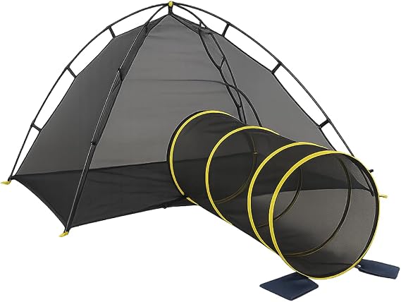 Outback Jack Kitty Compound Outdoor Cat Enclosure and Tunnel, Play Tents
