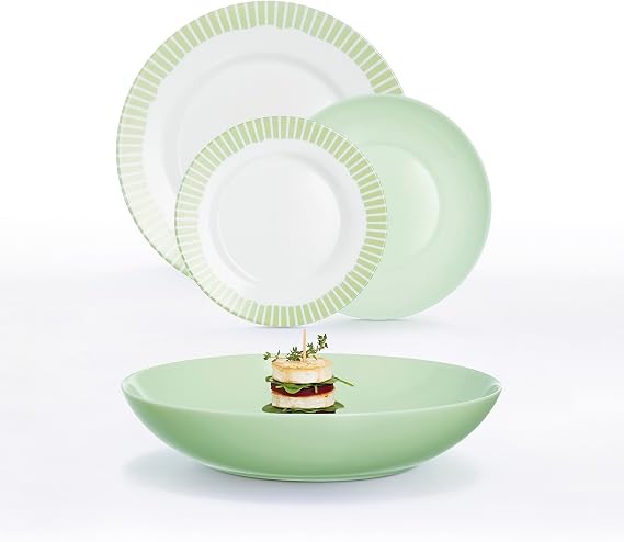 Luminarc Romantic Opal Glass Dinnerware Set 12 Pieces for 4 People