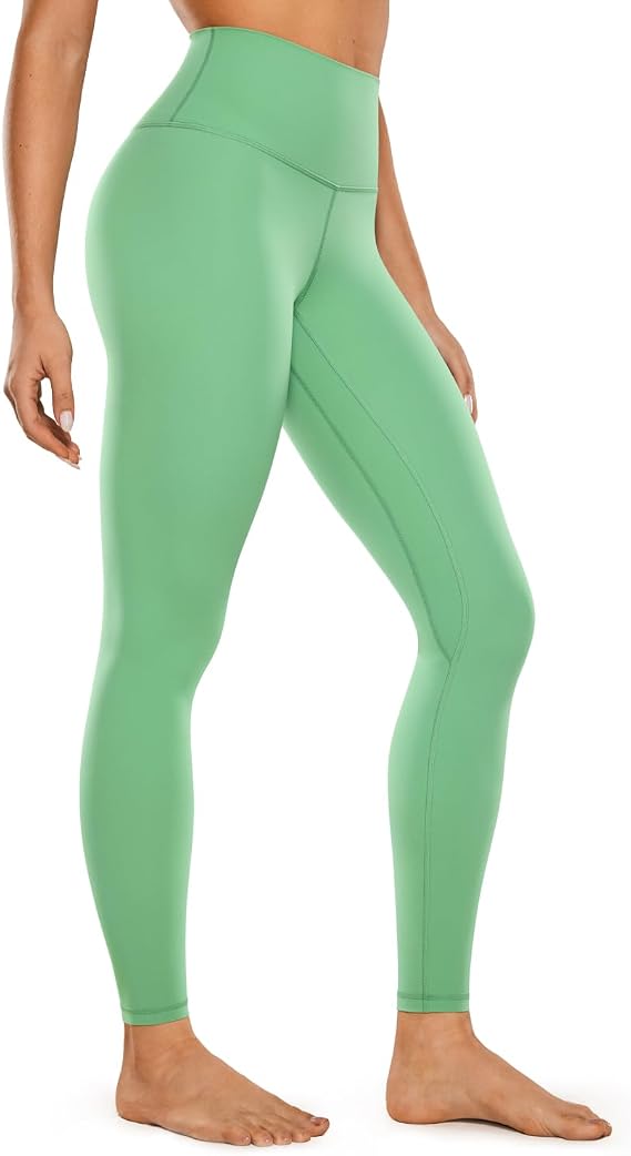 CRZ YOGA Womens Brushed Naked Feeling Workout Leggings 28"- High Waisted Gym Compression Tummy Control Yoga Pants
