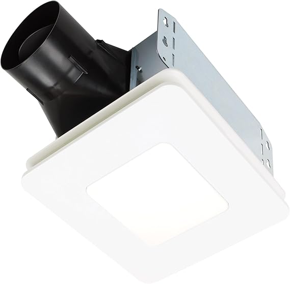 Broan-NuTone Roomside Series Humidity Sensing Bathroom Exhaust Fan w/LED Light, 80 CFM, ENERGY STAR