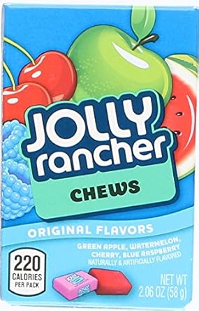 Jolly Rancher Chews, Original Flavors, 2.06 oz